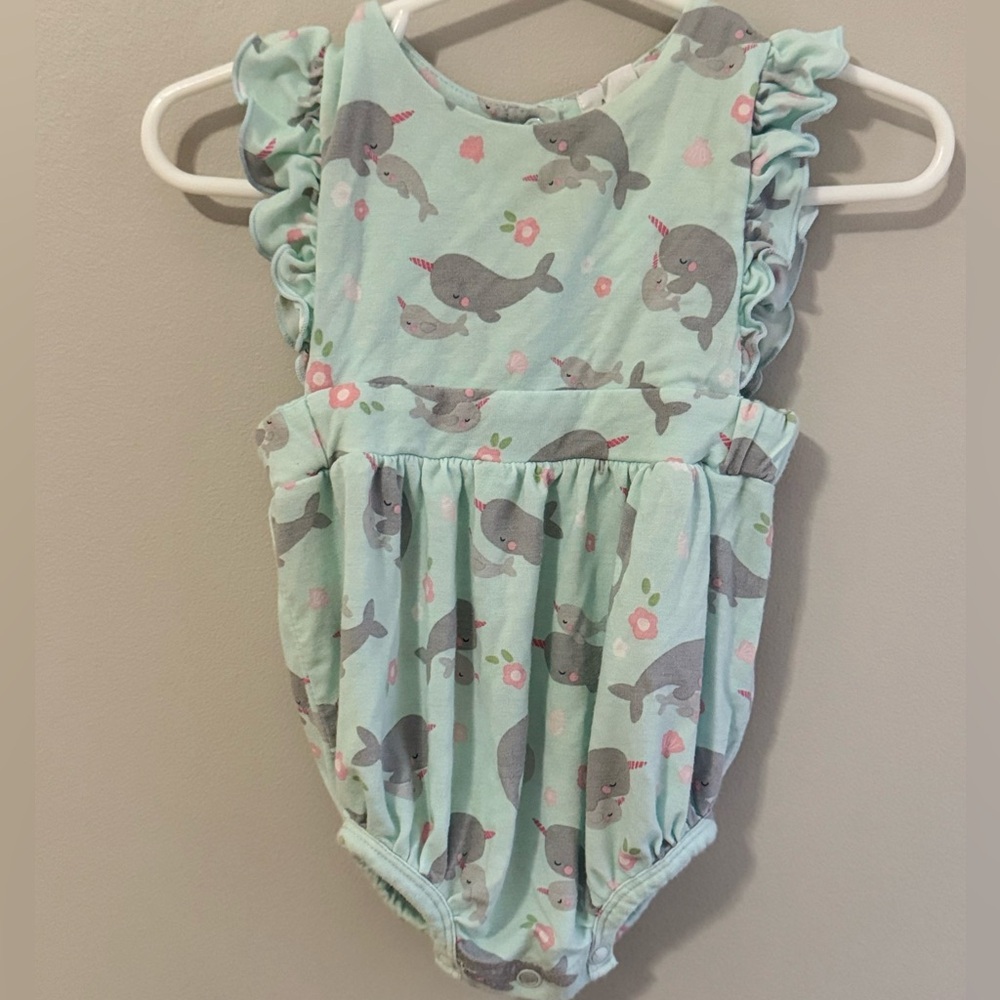 Angel Dear Whale Romper 3-6M